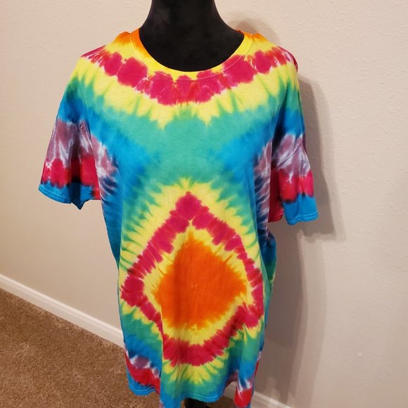 Hanes Boho Bohemia Tie Dye T-shirt 100% cotton Size XL. - Picture 8 of 11